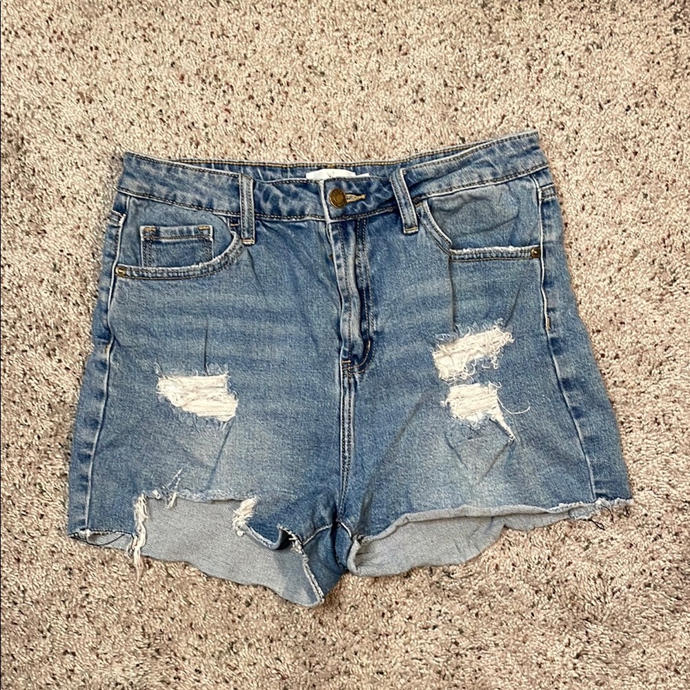 Windsor High Rise Denim‎ Light Wash Jean Shorts Size Large Woman’s